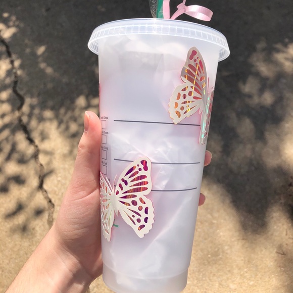 Butterfly🦋 Starbucks reusable venti cold cup - Picture 3 of 4